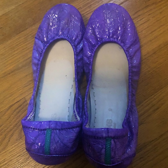 Euc size 9 custom purple croc tieks - Picture 1 of 6